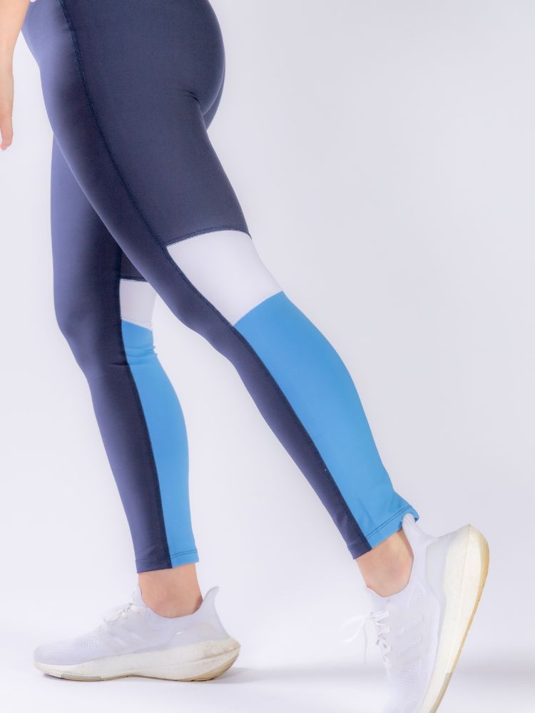 Night Blue Sky Oasis Tights - Garnished Sports Tights N.Blue-Blue - Coolto.Store