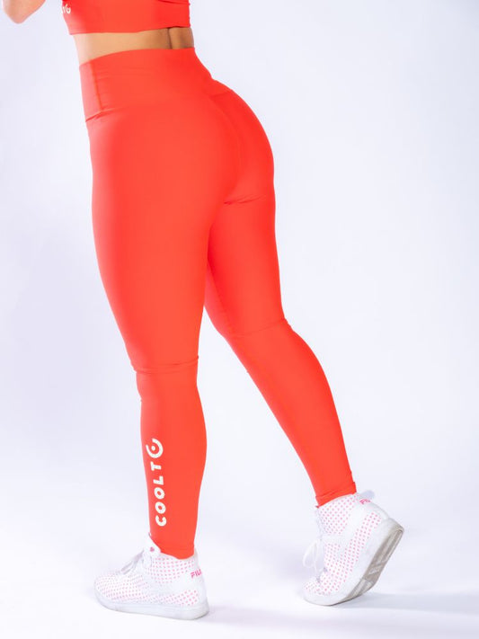 Vermilion Inferno Tights - Sports Tights Vermilion - Coolto.Store