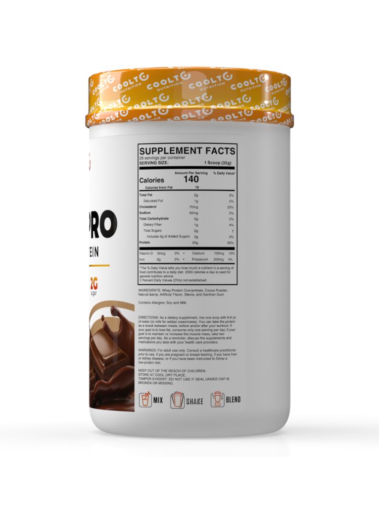 COOLTO PRO Whey Protein Chocolate - Coolto.Store